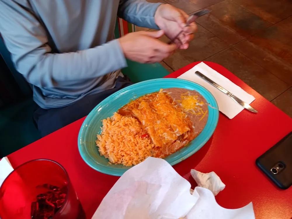 12 Chimichanga and Enchilada Plate