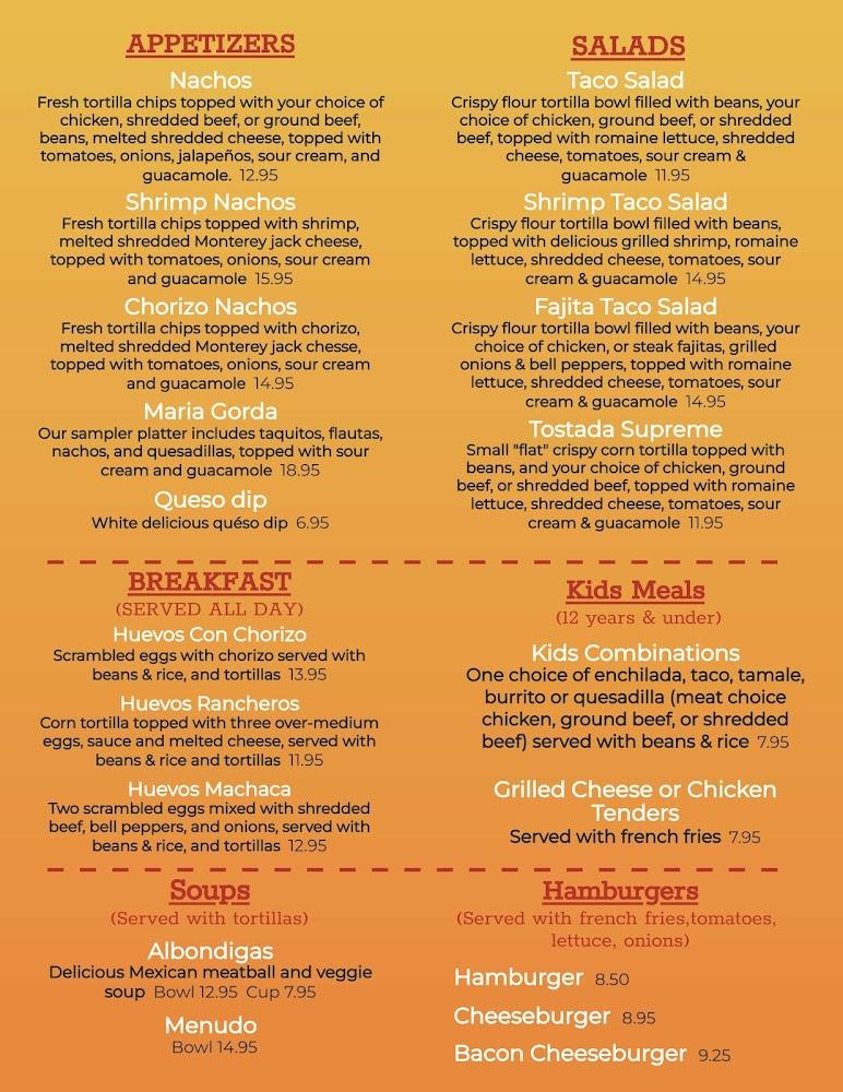 Maria's Menu image 1